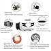 HappyOrange 3-Pack Waterproof LED Headlamp (White and Red Lights), 4 Light Modes Lightweight Headlight for Running, Hiking, Hunting, Fishing, Camping