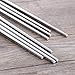LIUNA Korean Stainless Steel Chopsticks Household Restaurant Square Metal Chop Stick Gift Set 5 Pairs