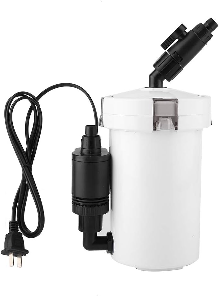Fish Tank Filter, Aquarium Fish Tank Filter External Canister Filter with Pump Table Mute Filters Bucket(HW-602B)