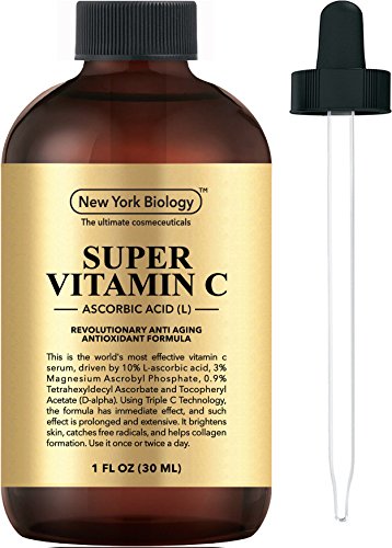 Super vitamin c serum for face w/ l ascorbic acid - hig…