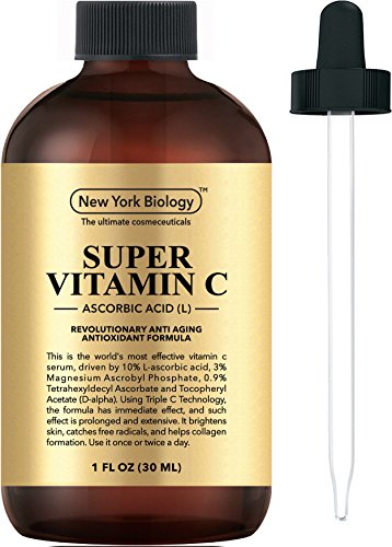 Super Vitamin C Serum for Face w/ L Ascorbic Acid - Highest Professional Grade - 6X Stronger Than 20% Serum - 1 FL OZ