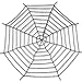 Pawliss Giant Spider Web with Super Stretch Cobweb Set, Halloween Decor Decorations Outdoor Yard, Round Dia. 9 Feet, Black