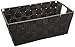 Whitmor Woven Strap Small Shelf Tote Black primary