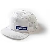 Yamaha Snapback Racing Hat Team, Classic Logo, Throwback Logo One Size Fits Most - Camo White