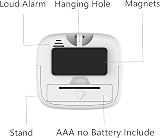 Jsdoin Digital Kitchen Timer 1 Pack Magnetic Countdown Stopwatch White view 3