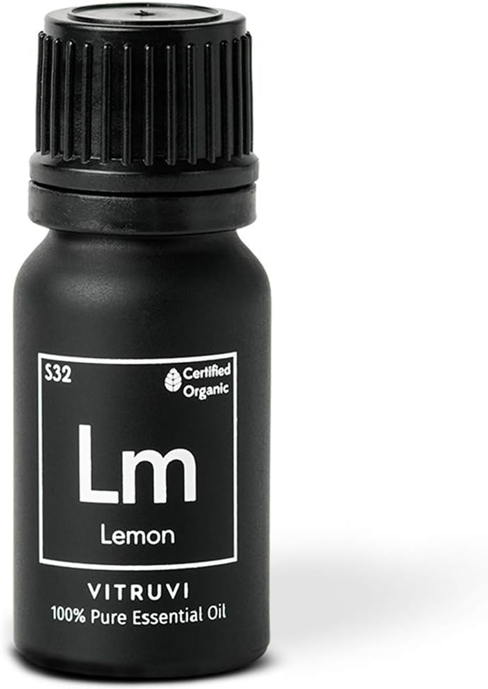 Vitruvi Organic Lemon, 100% Pure Premium Essential Oil (0.3 fl.oz)