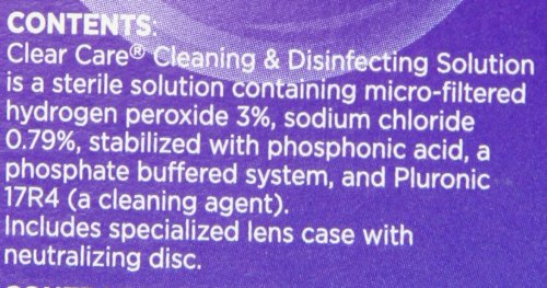 Clear Care Cleaning & Disinfection Solution with Lens Case, 3-Ounces