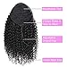 RACILY Curly Human Hair Ponytail with Wrap Drawstring 3C Remy Brazilian Virgin Hair Natural Color Afro Kinky Curly Hair Piece Clip-in Extensions (16