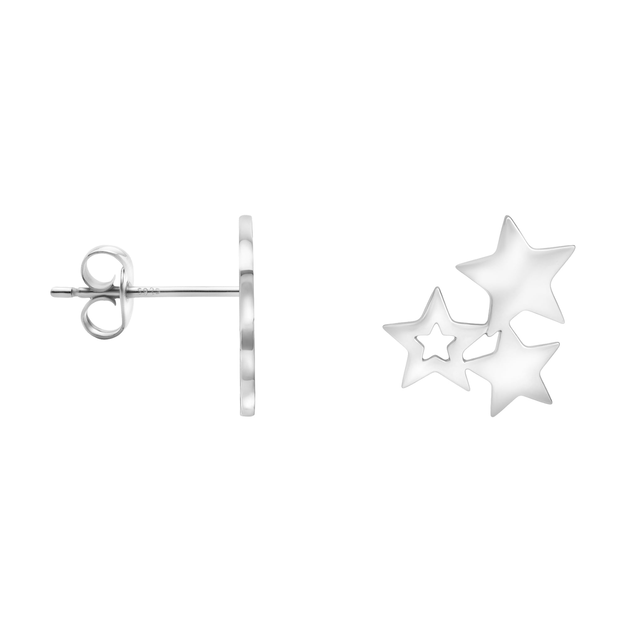 SOFIA MILANI - Women's Earrings 925 Silver - Star Stud Earring - E0749