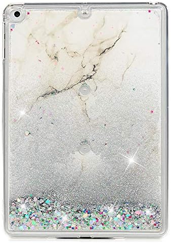 Mixpring iPad Air/iPad Air 2 / iPad 9.7 2017 / iPad 9.7 2018 Case Liquid with Cute Stickers