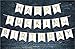 Fecedy ® Cartoon Happy Birthday Banner Colorful Bunting (White)