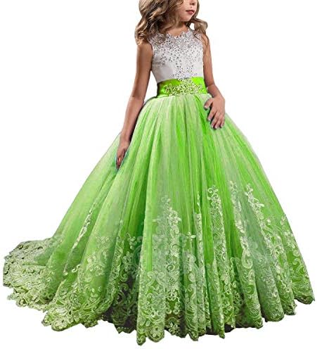 Magicdress Princess Lilac Long Girls Pageant Dresses Kids Prom Puffy Tulle Ball Gown 26