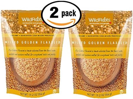 Pack of 2 - 19.2 oz WildRoots Milled Golden Flaxseed