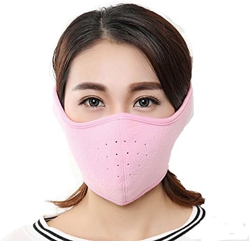 KAPOSEV Mouth Mask Warmer Cotton Fleece Mask Anti Dust Face Muffle Mask for Men Women Boy Kids,Full Ears Protection for Ski Bicycle Motorcycle