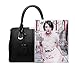 TianHengYi Womens Candy Colors Faux Leather Top-handle Handbag Shoulder Bag with Removable Long Strap Pink
