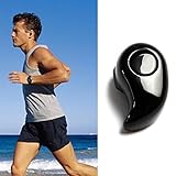 Stealth Design Bluetooth Headset, Perman Mini Ultra-Small S530 Bluetooth 4.0 Stereo Headset Earphone Earbud Rechargeable Pairing All Bluetooth Enabled Devices (Black )