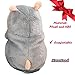 Talking Pet Hamster Electronic Animal Plush Toy - Mimics and Repeats After Words & Sounds for Kids Ages 4 - 100, Boys and Girls, Birthdays, Christmas by Neverland(Grey) (gara)