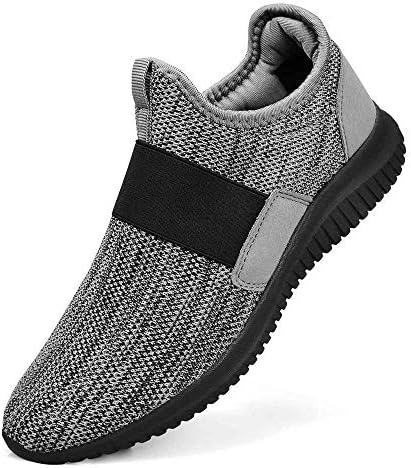 Guteidee Men Women Fashion Sneakers Athletic Mesh Lightweight Slip-on Running Shoes