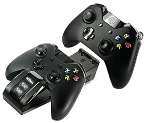 Image of Nyko Dual Charge Base High Speed Docking/Charging Station for Xbox One/Xbox One S Controllers with Two Super Fast Rechargeable Battery Packs