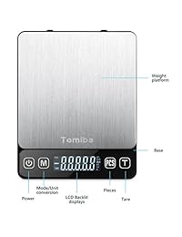TOMIBA Báscula digital táctil EG5001 para padres