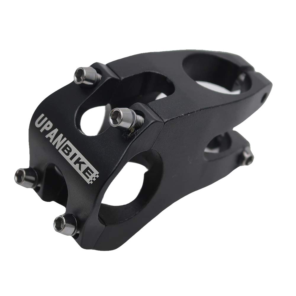 UPANBIKE 31.8mm Bike Stem Aluminum Alloy 50mm Length Bicycle Handlebar stem for Mountain Bike Road Bike Fixed Gear Bike(Black)
