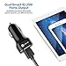 iClever BoostDrive 24W 4.8A Dual USB Car Charger with SmartID for iPhone 7/ 6s / 6s plus / 6, iPad Air 2i, Bluetooh Speaker, Samsung Galaxy S6 / S6 Edge and More, 1-Pack, Black