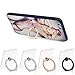 Libosa Cell Phone Ring Holder 360 Degree Rotation and 180 °Flip Transparent Finger Ring Stand Holder Kickstand Compatible with Most of Smartphones Tablet and Phone Case (1.57 x 1.25 x 0.07 inches)