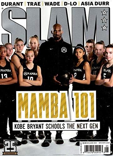 Slam Magazine May/June 2019 Dwayne Wade Kobe Bryant KD Asia Durr 25th Anniversary Issue Newsstand Issue
