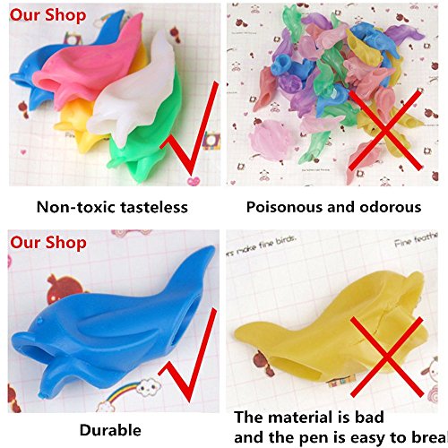 30Pcs Silicone Pencils Grip Holders Writing Training Claw Aid for Children/ Adults Righties| Lefties for Better Hand Writing Control