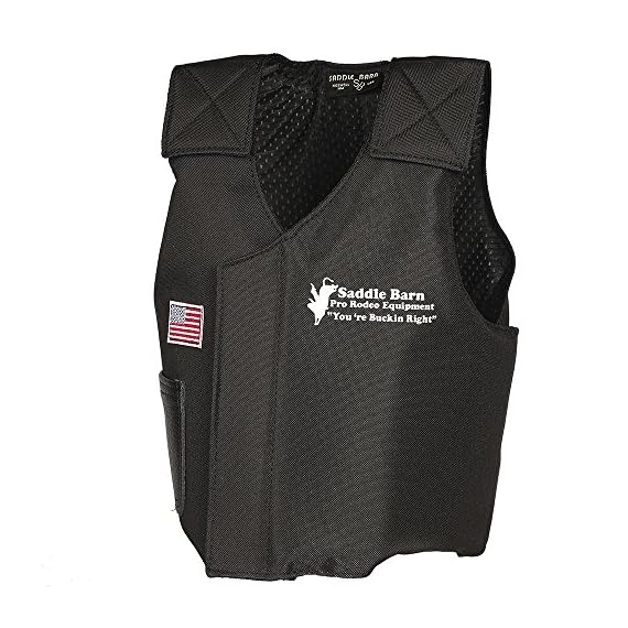 Saddle-Barn-Tack-Mutton-Bustin-Vest-Black