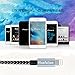 Huafulian iPhone Charger, 2Pcs 10FT Extra Long Nylon Braided Lightning to USB Cable Cord with Aluminum Heads for iPhone 7/7 Plus/ 6/ 6 Plus/ 6s/ 6s Plus /5/5s/SE, iPad, iPod and More (Black+Gray)