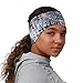 TrailHeads Print Headband | Ponytail Headband for Women | Ear Warmer for running and hiking - grey matrix
