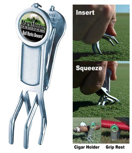 Mark Mender Golf Divot Repair Tool & Cigar Holder