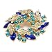 Valdler Women 's Brooch Pin With Fashion Jewelry Fancy Vintage Rhinestone Bling Crystal Bauhinia Flower