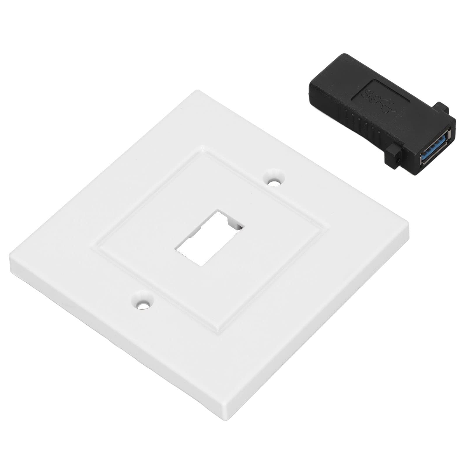 Socket Face Plate Usb 3.0 Outlet Wall Plate White Abs Usb 3.0 Outlet Wall Plate High Speed Charging Socket Face Plate For Home Office Hotel