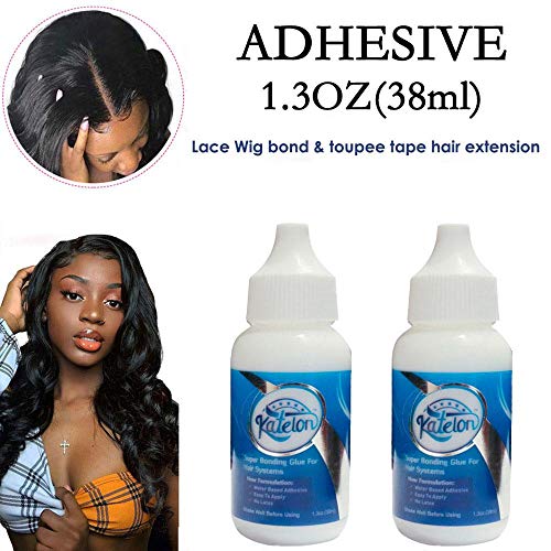 FOONEE Hair Bonding Glue, Hair Replacement Adhesive with Waterproof & Oil-Resistant for Lace Wigs/Hair Pieces/Lace Glue/Wig Glue, Super Lace Glue Super Hold 1.3oz