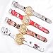 Butterfly Paris Tower Leather Women Watch (D)