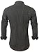 Emiqude Men's 100% Cotton Slim Fit Casual Long Sleeve Button Down Polka Dot Dress Shirt