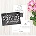 Hadley Designs Set of 50 We've Moved Postcards, Change of New Address Moving Announcements, House Warming Gifts, We Have Just Moved Note Cards, Pack of Real Estate Home Postcard Announcement