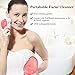 TOUCHBeauty Portable Facial Cleanser Brush Travel Set with 3 Spin Brush Head, ±360°Rotary Cleansing System Mini Size Waterproof Facial Scrubber Get Rid of Acne,Spot,Blackhead TB-1387
