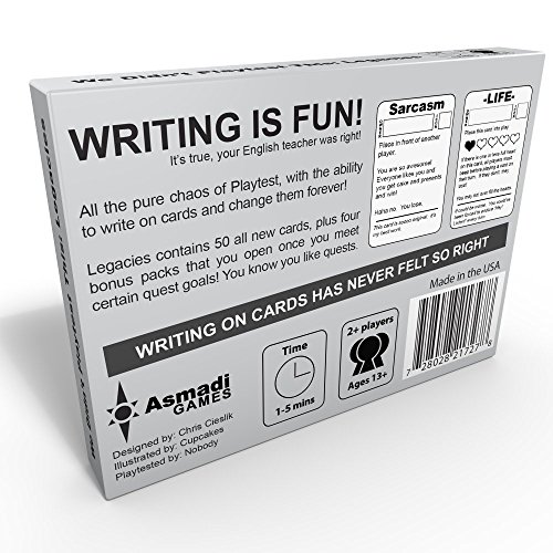 We Didn't Playtest This: Legacies Card Game