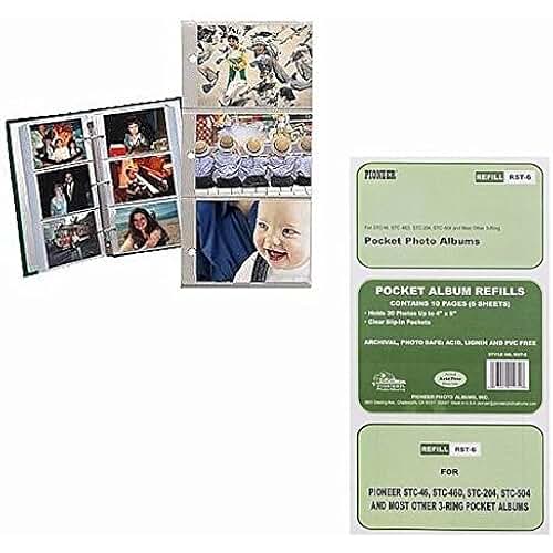 photo album refill pages 4x6 2 ring