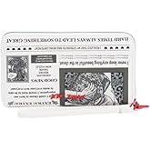 Betsey Johnson Newspaper Print Wristlet Wallet, White, 8.25 x 5 Inches, Zip Around Closure with 12 Card Slots