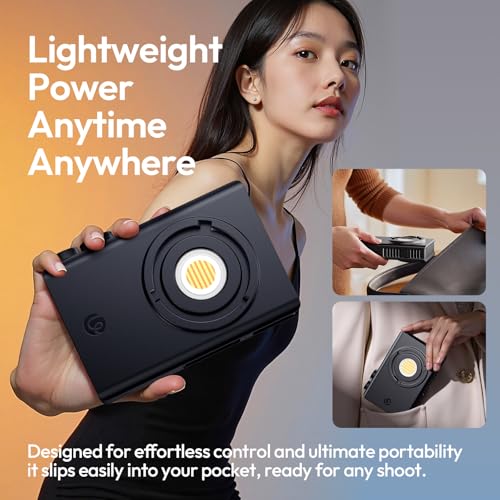 Ulanzi C01 100W COB Lights - PD 3.0 Powered, Led Video Light 2700K-6500K,14500Lx,CRI 96+, Knob Control, Compact & Lightweight (343g), Type-C Fast Charging,for Portrait/Studio Lights,Mini Bowens Mount