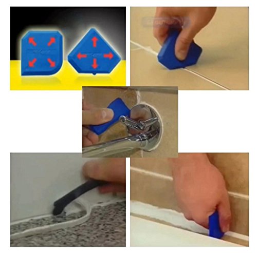 Morecome Silicone Spreader Spatula Scraper Cement Caulk Removal Tool (5pcs) - Thumbnail 3