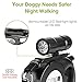 Cozzine Retractable Dog Leash With Light, Adjustable Dog Walking Leash Retractable 3 in 1 with LED Flashlight, Bag Dispenser (Black)