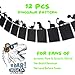 LINGTEER Dinosaur Party Happy Birthday Banner Sweet 1st Baby Shower Baby First Birthday Kids Bday Picture Photo Booth Personalized DIY Banner Party Decorations - Black