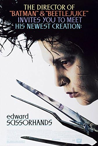Edward Scissorhand 27 X40 Original Movie Poster One Sheet 1990 Johnny Depp Tim Burton At Amazon S Entertainment Collectibles Store