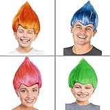 Colorful Trolls Wig Troll Wig Treasure Trolls Wig Trolls Costume Troll Costume