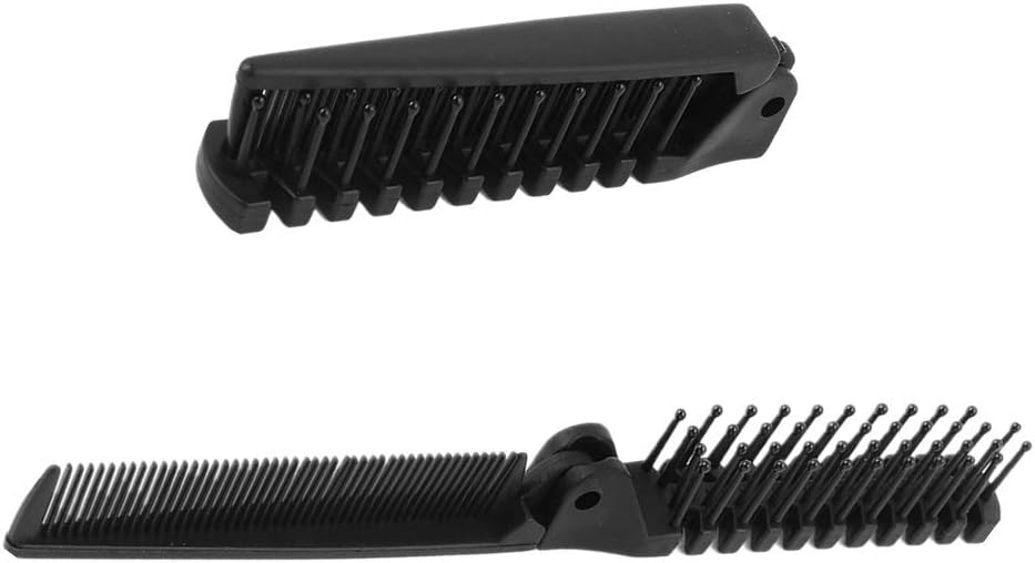 5 Pack Folding Hair Brush, Portable Travel Hair Comb, Plastic Folding Detangling Anti-static Hair Brush - Image 4